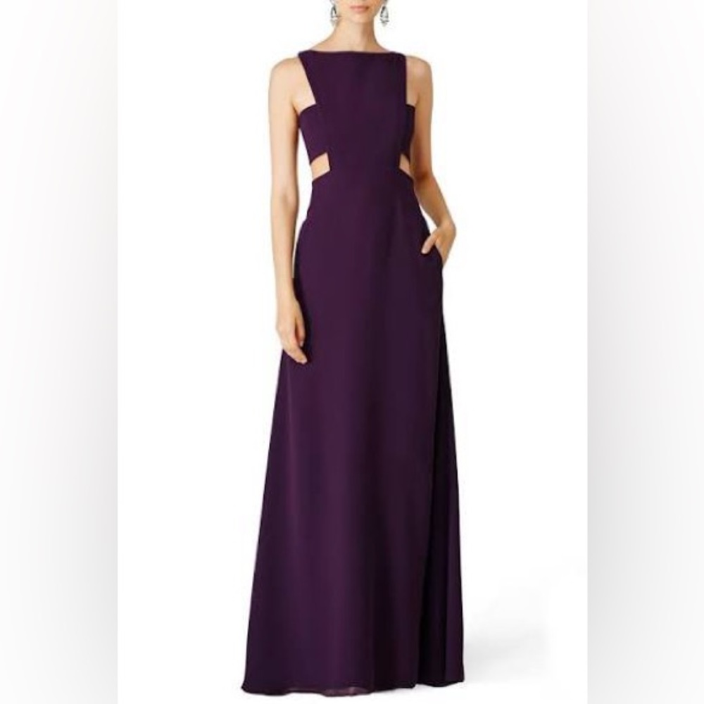 Jill Jill Stuart Elderberry Side Cut Out Gown - Size 6